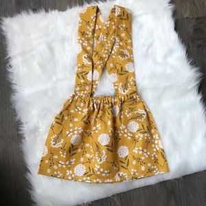 Handmade baby girl suspender skirt
